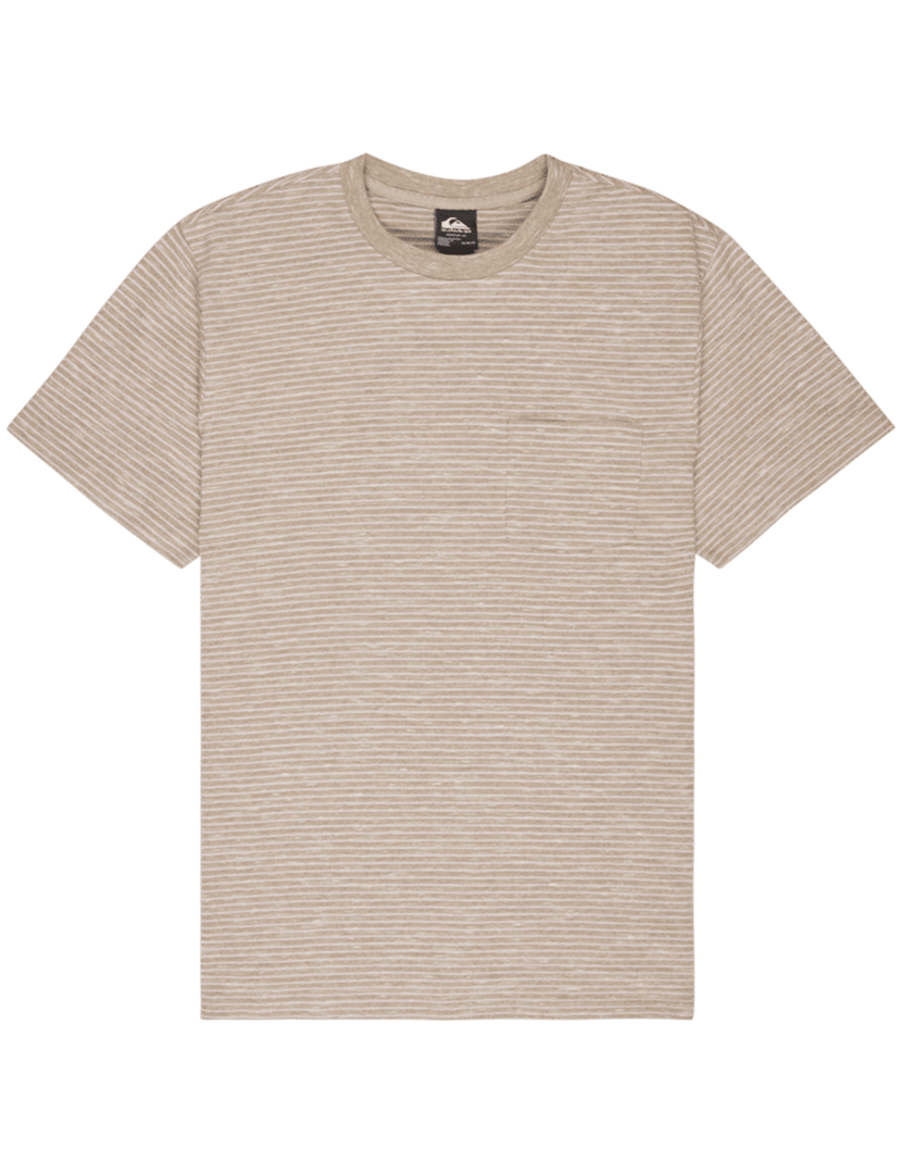T-Shirt Lopaz Striped Pocket Bege