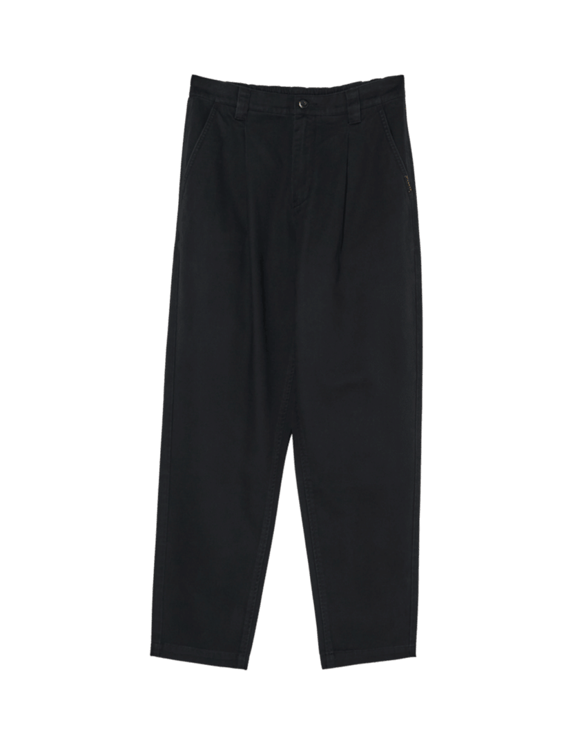 Calças Pleated Diamond Preto