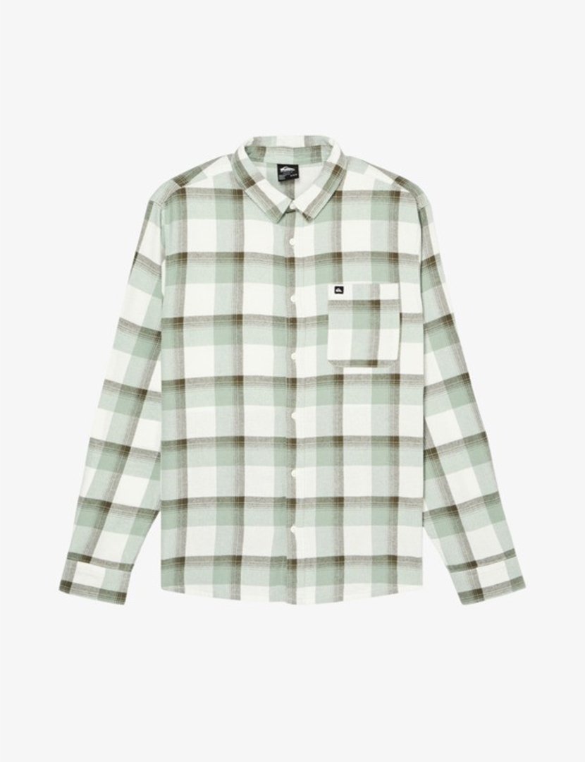 Camisa de manga comprida Motherfly Plaid Verde