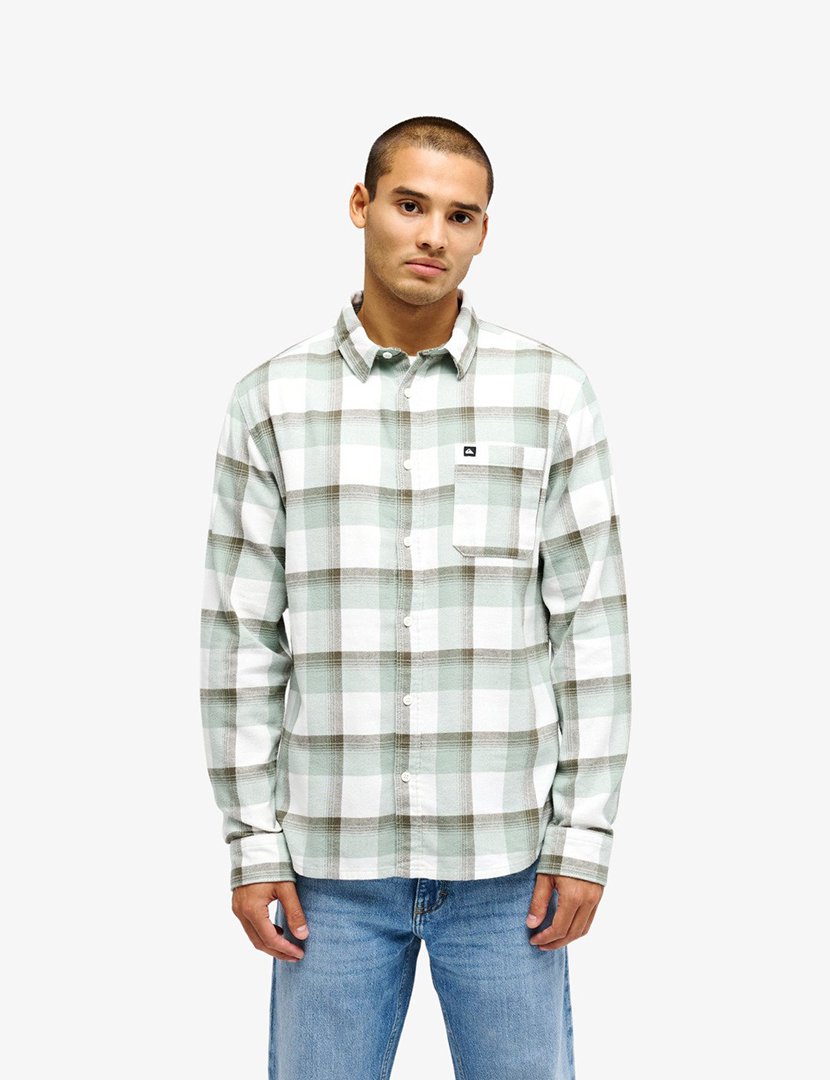 Camisa de manga comprida Motherfly Plaid Verde