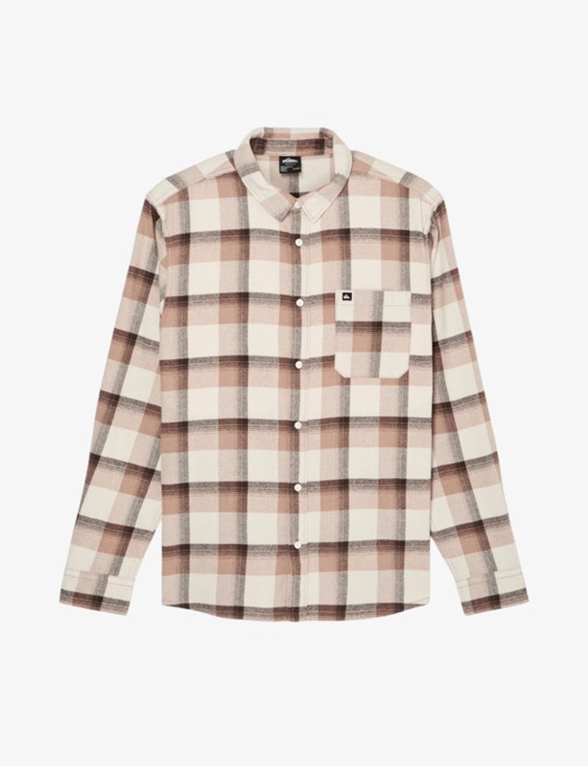 Camisa de manga comprida Motherfly Plaid Bege
