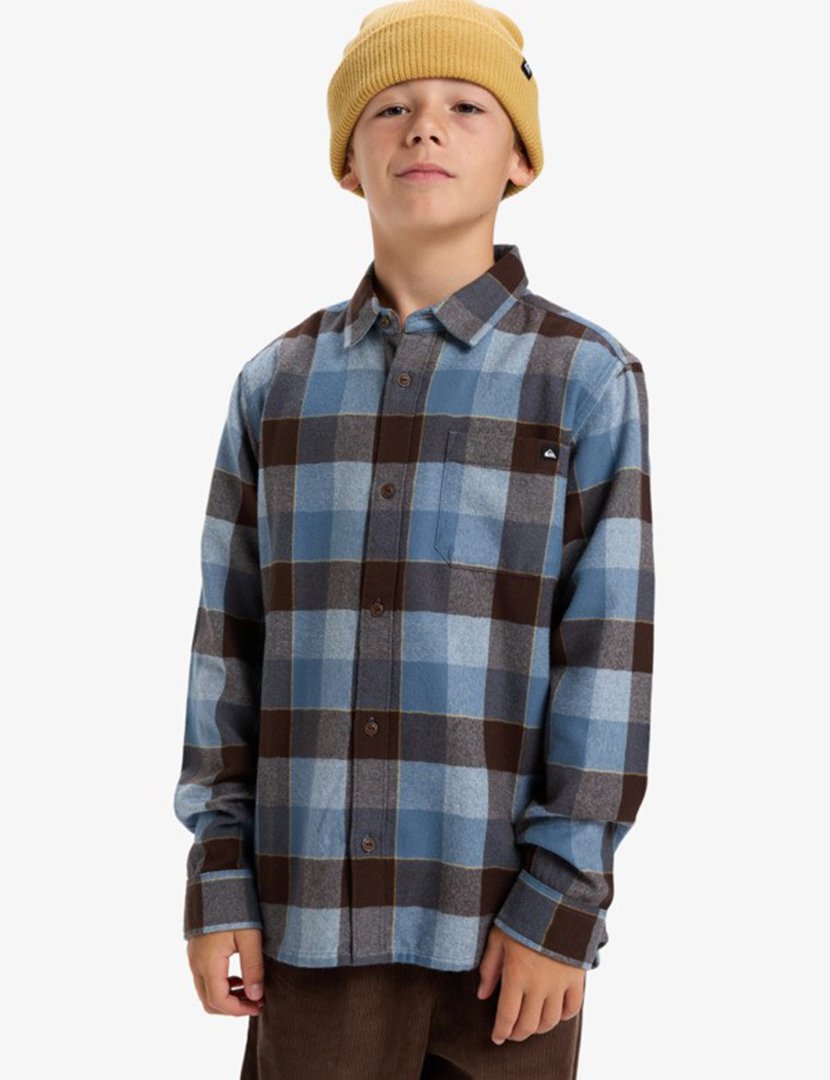 Camisa de manga comprida Motherfly Plaid Kids