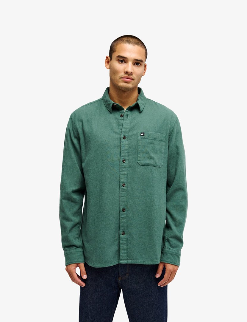 Camisa de manga comprida Motherfly Plaid Verde