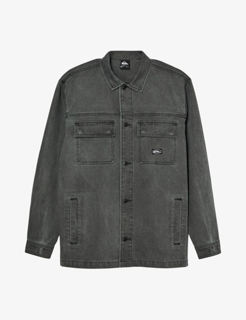 Camisa Mohab Washed Twill Preto
