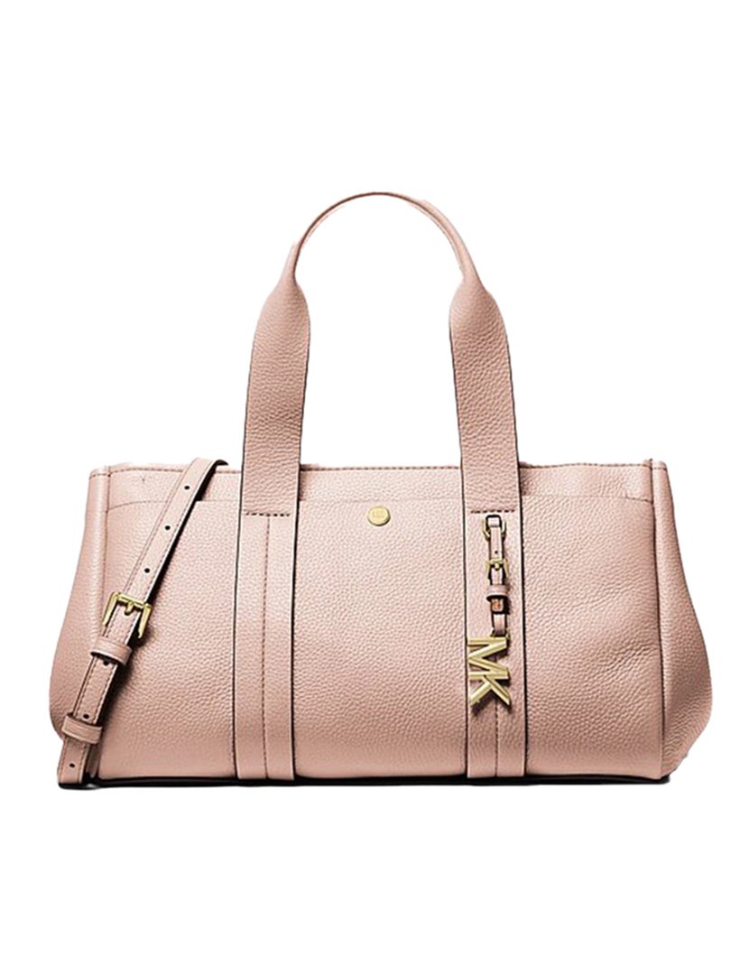 Romee Small Pebbled Leather Satchel Pink