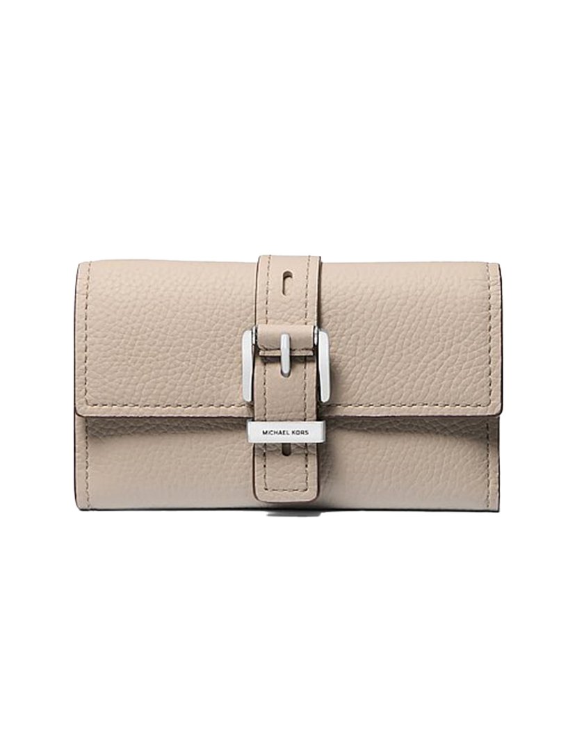 Carteira Buckle Detail Light Sand