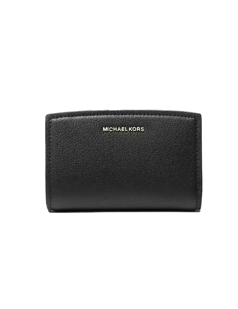Carteira Bryant Medium Pebbled Leather Black