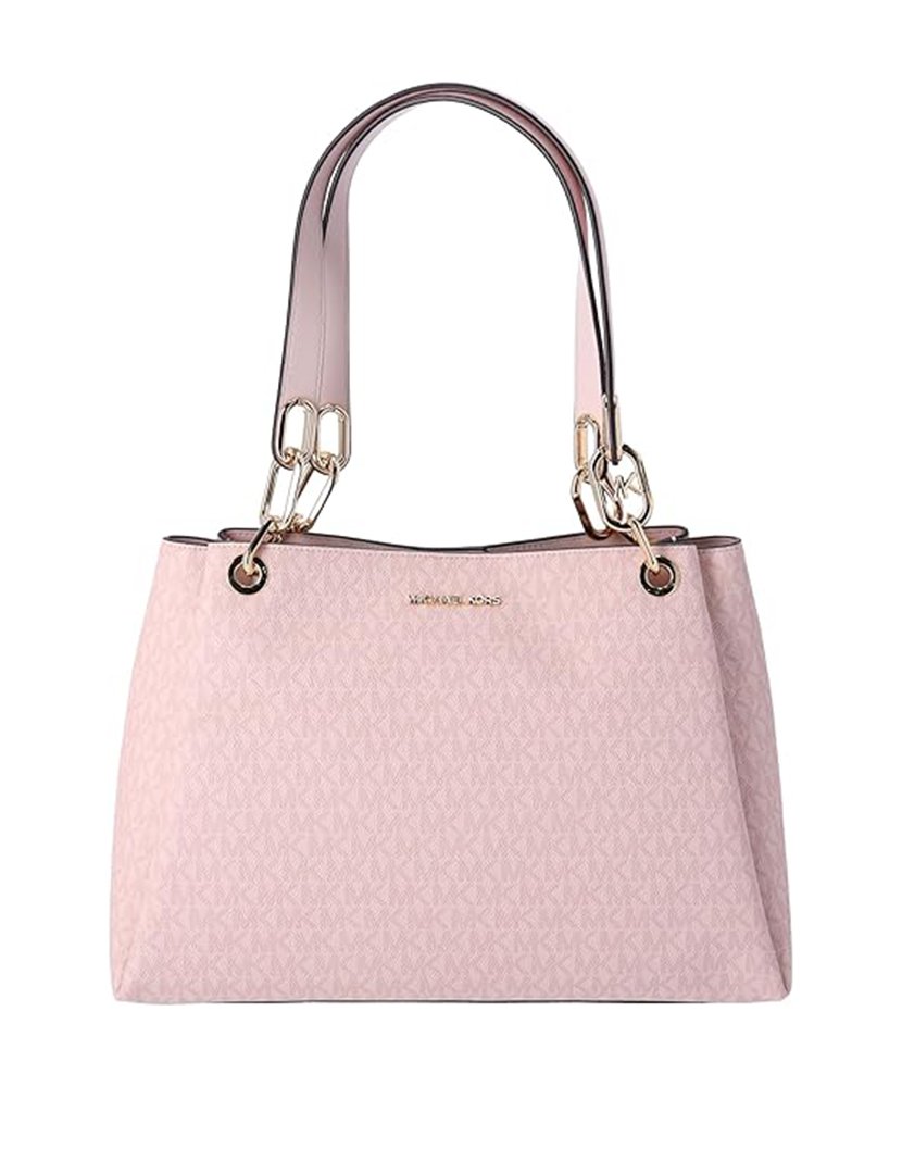 Trisha Triple Gusset Shoulder Bag Pink