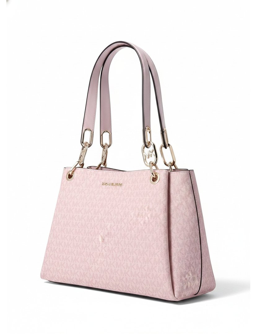 Trisha Triple Gusset Shoulder Bag Pink