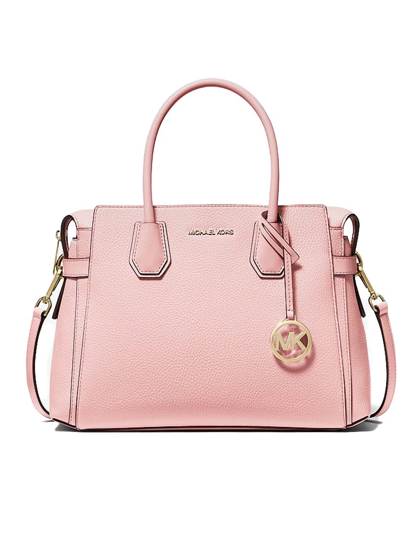 Mercer Medium Belted Satchel Pink