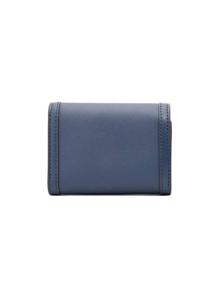 Carteira Leida Saffiano Navy