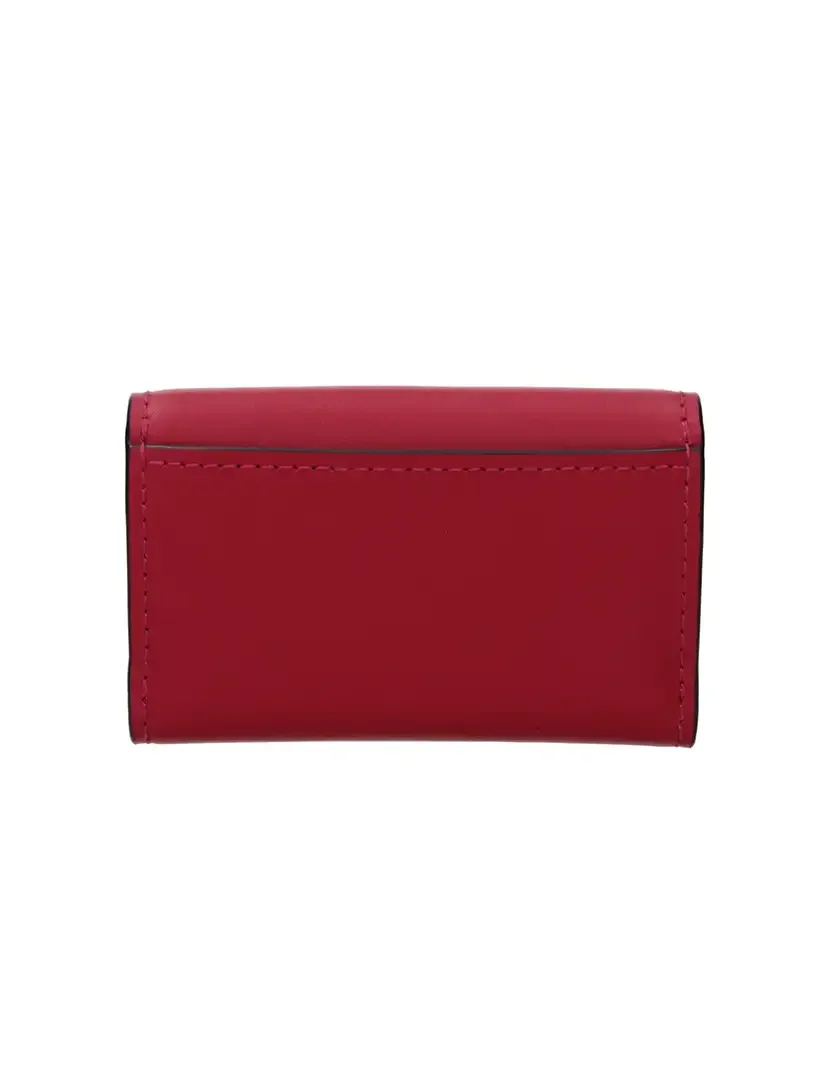 Carteira Lyra Compact Leather Red