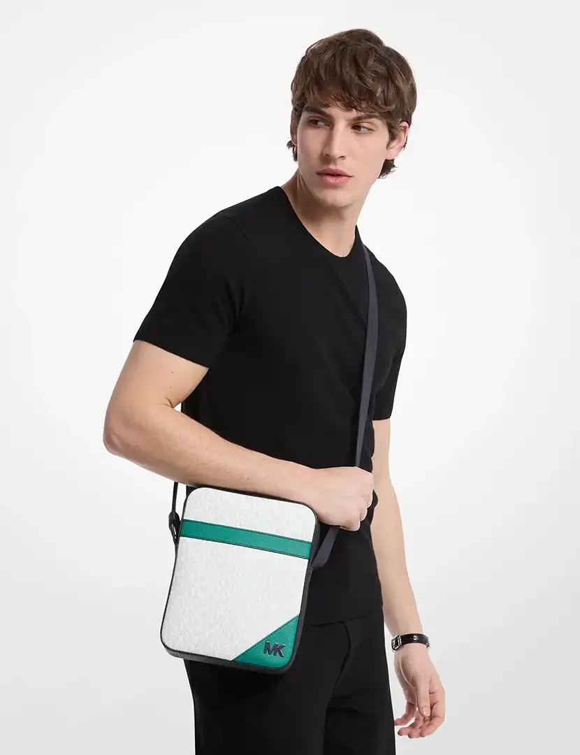 Cooper Crossbody Bag White Green
