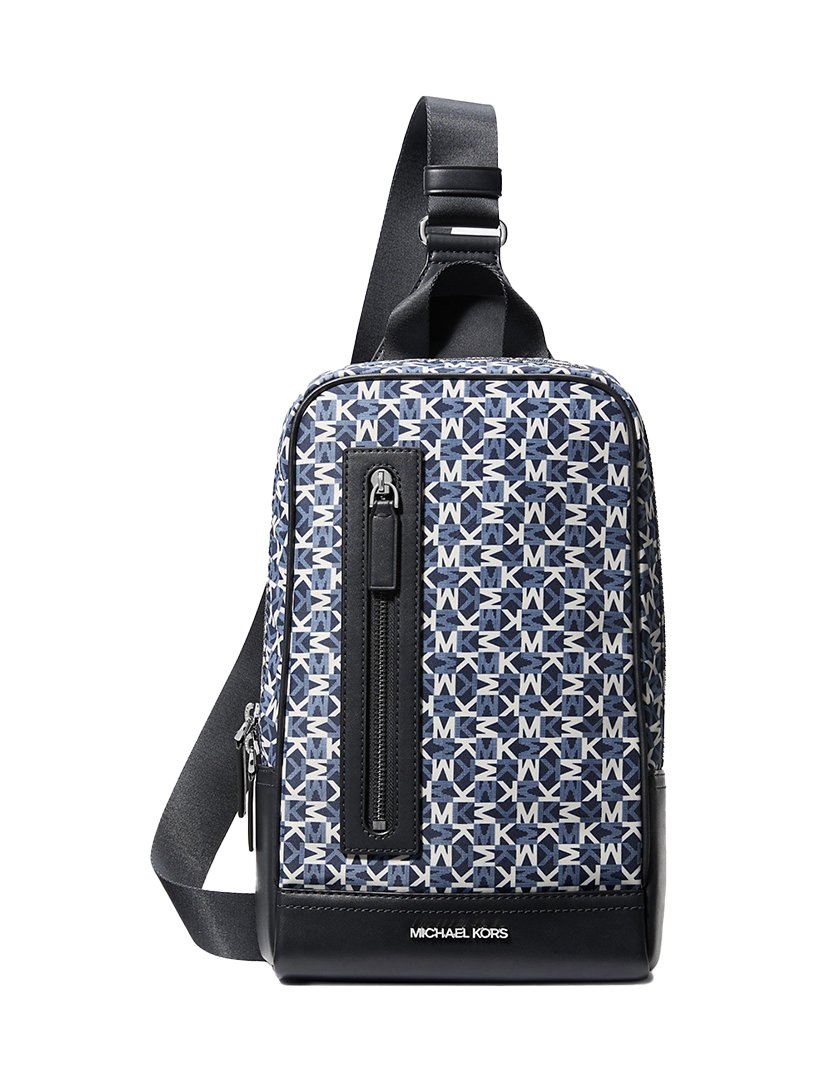 Lautner Monogram Print Black