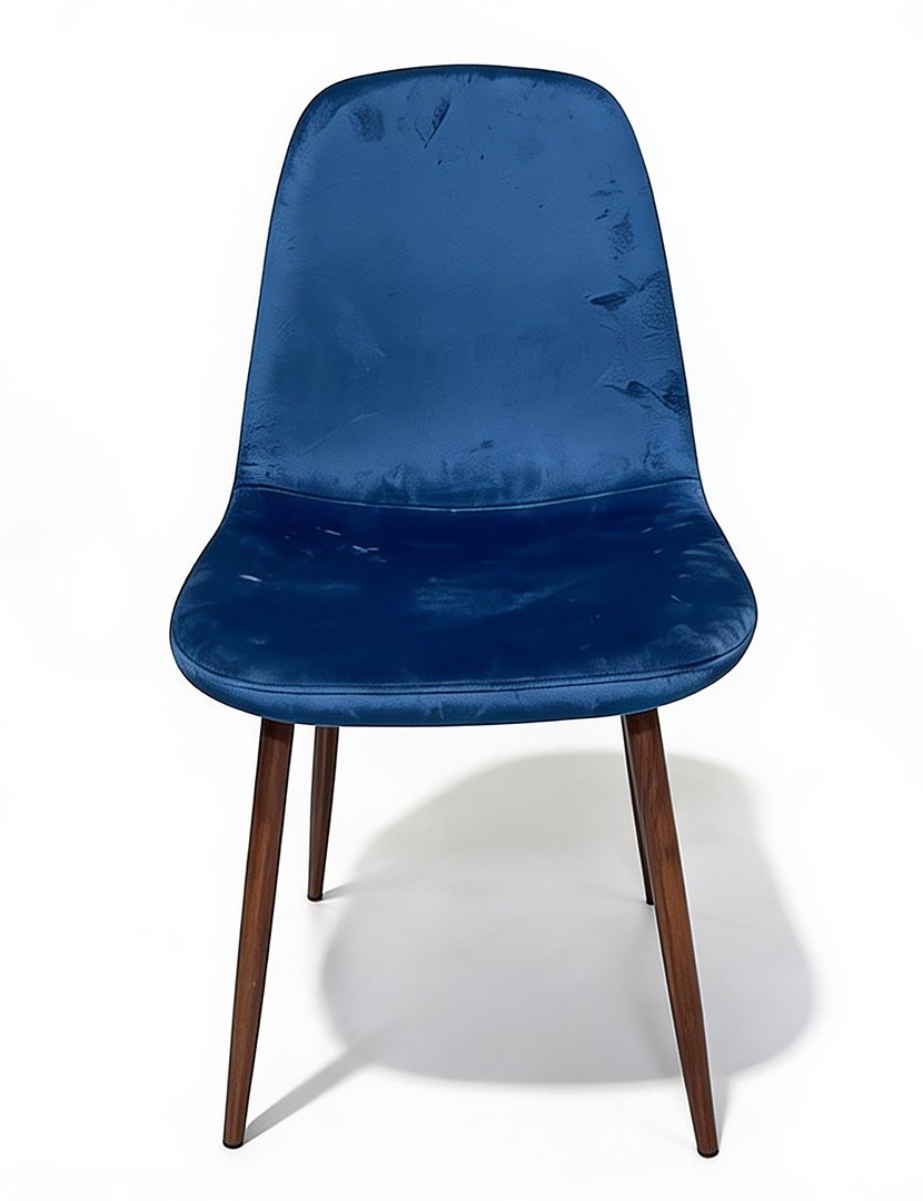 Cadeira Oslo Veludo Azul