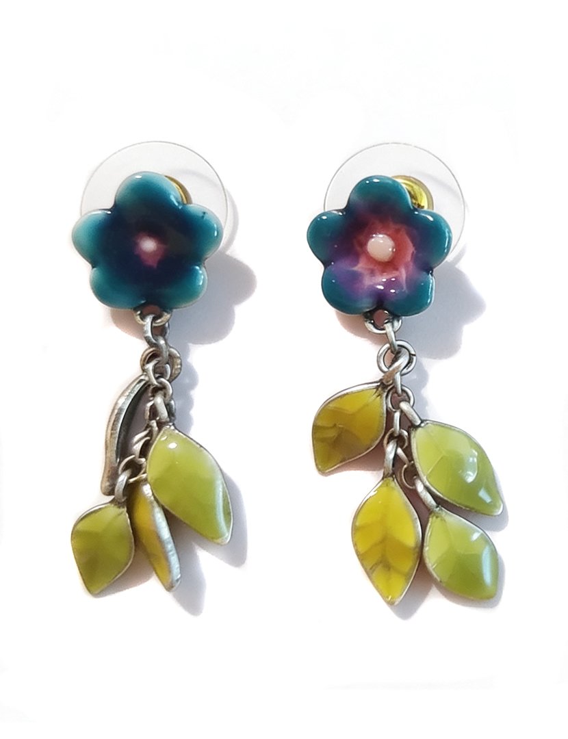 Blue Flower Earrings
