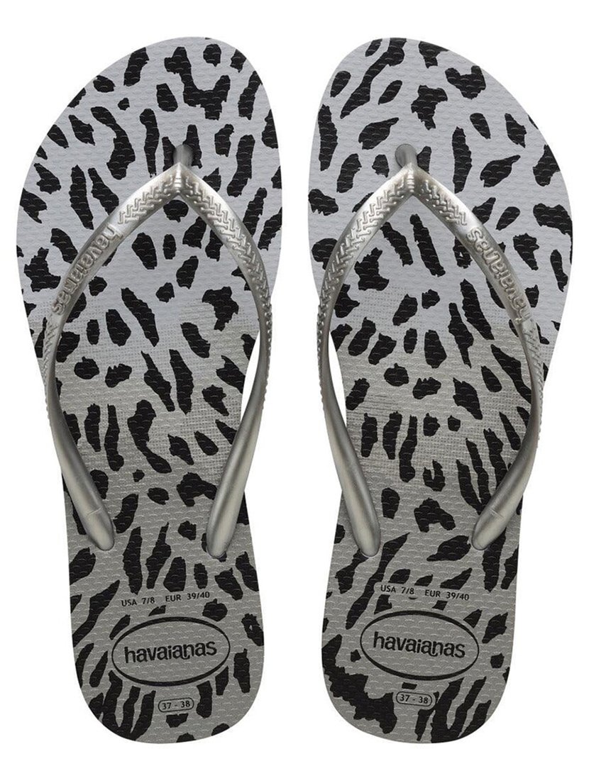 Chinelos Slim Animals Grey