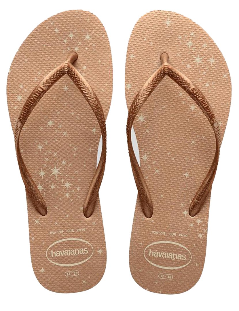 Chinelos Slim Gloss Beige