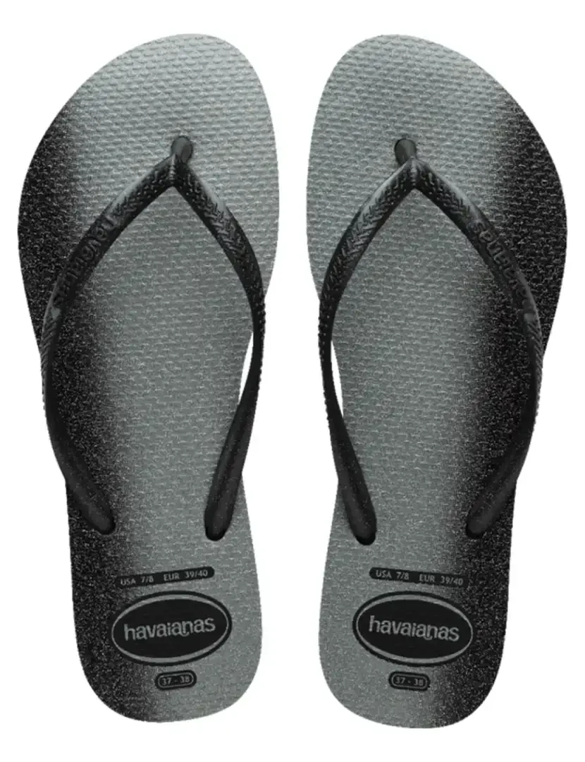 Chinelos Slim Gloss Black