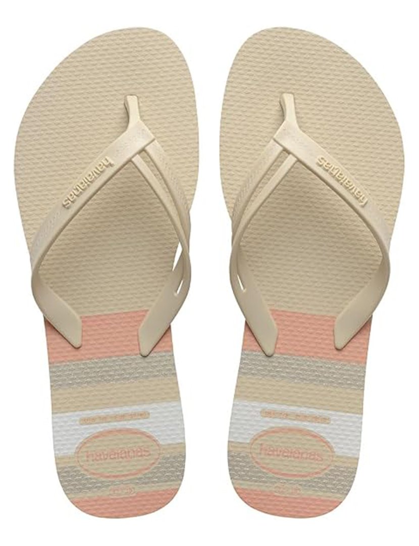 Chinelos Elegance Print Beige