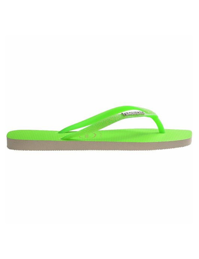 Chinelos Square Glitter Neon Green