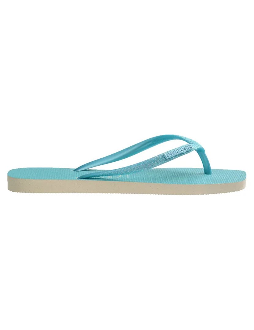 Chinelos Square Glitter Blue