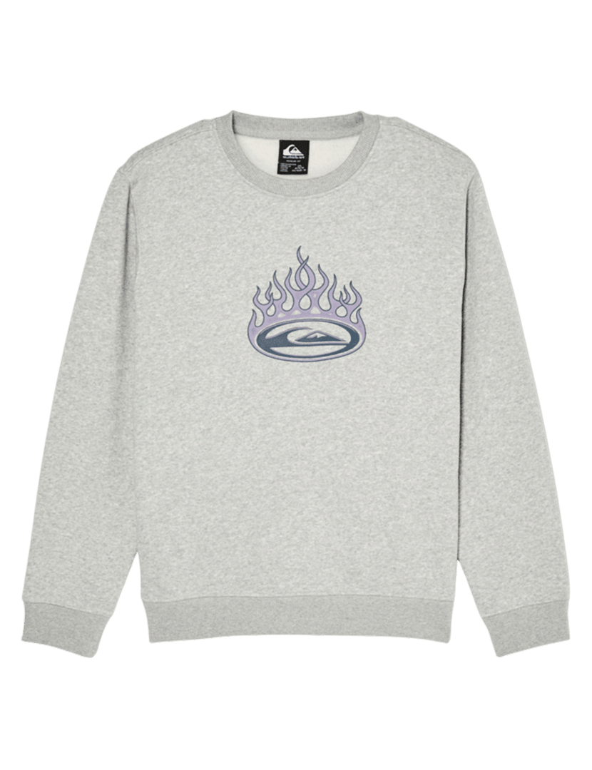 Sweatshirt Graphic Crew Cinzento