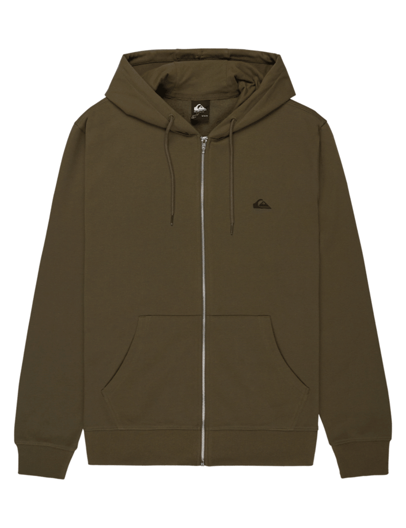 Sweatshirt com fecho Basic Castanho