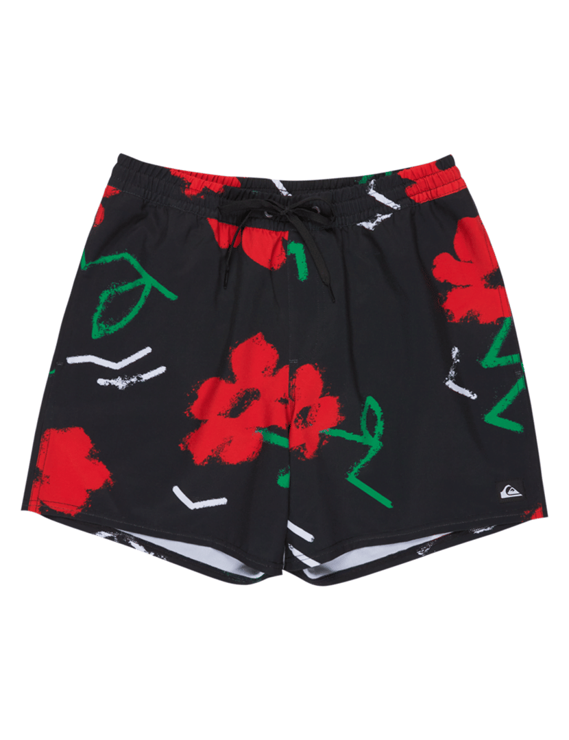 Calções de Banho Stretch Printed Volley 16 Preto