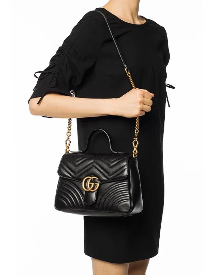 GG Marmont Small Top Handle Bag