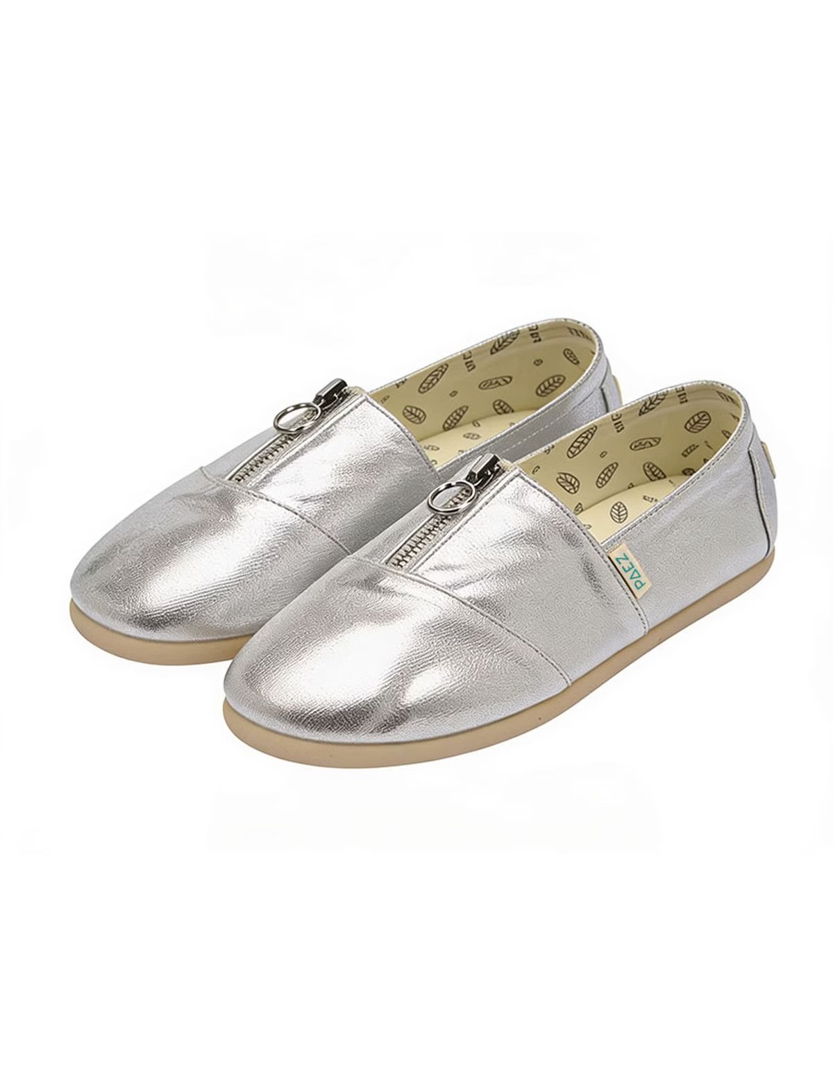 Alpercatas Metallic Canvas Silver Woman