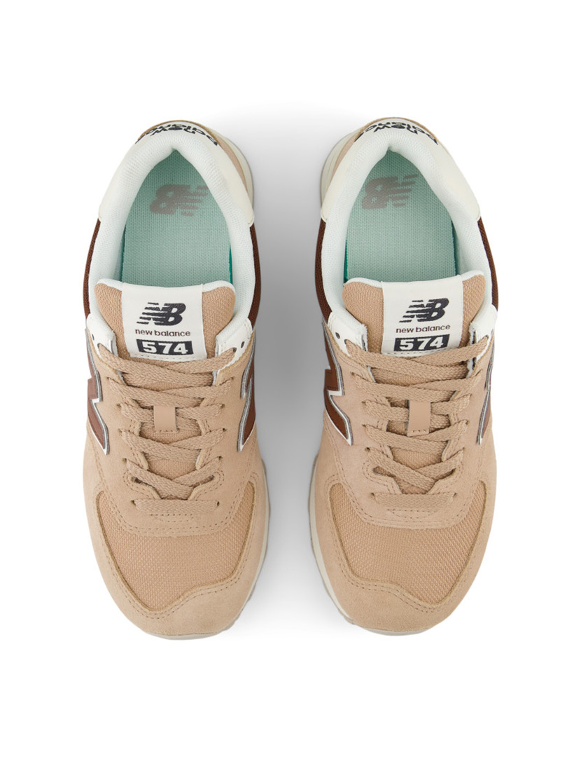 Ténis New Balance 574 Flat Taupe