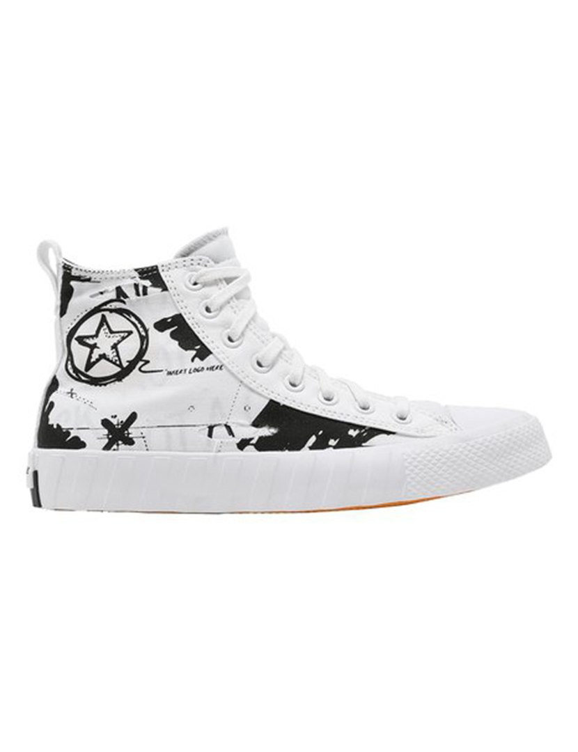 Converse UNT1TL3D Script Print White