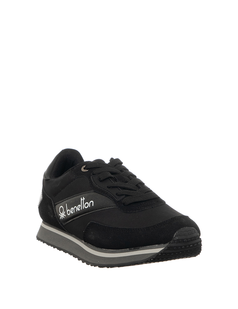 Ténis Senhora Preto e Prateado