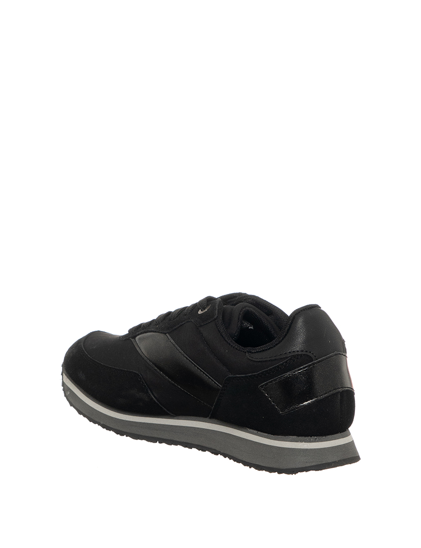 Ténis Senhora Preto e Prateado