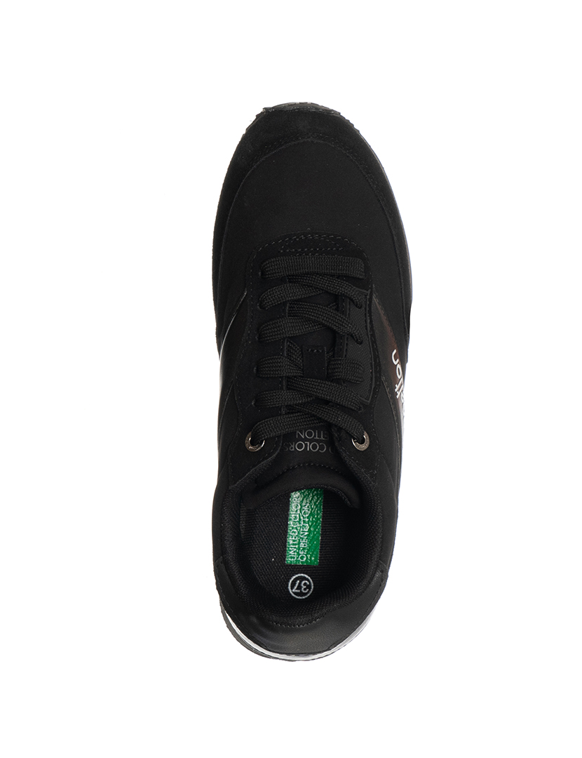 Ténis Senhora Preto e Prateado