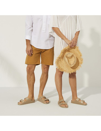 Sandálias Arizona EVA Glamour Dourado Estreito