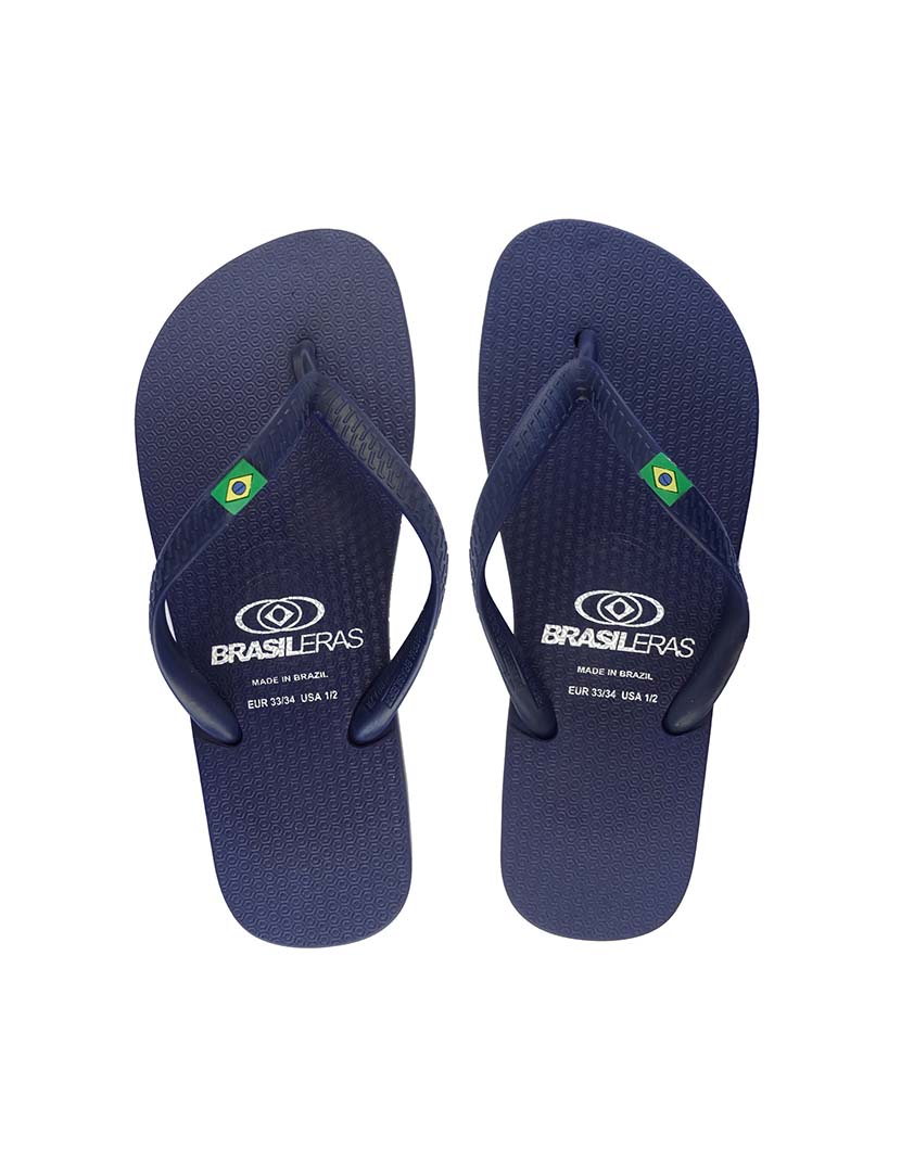 Chinelos Clássicos Brasil NL de Criança Azuis Azul