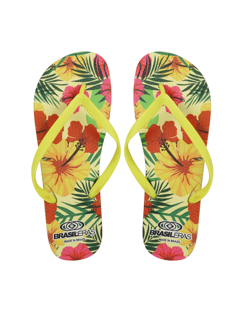 Chinelos  Senhora Printed Cayena Amarelo Amarelo
