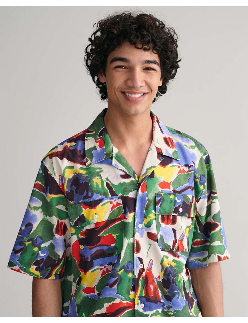 Camisa Multicor Homem