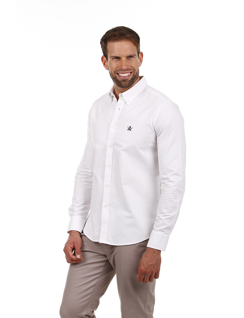 Camisa Branco Homem