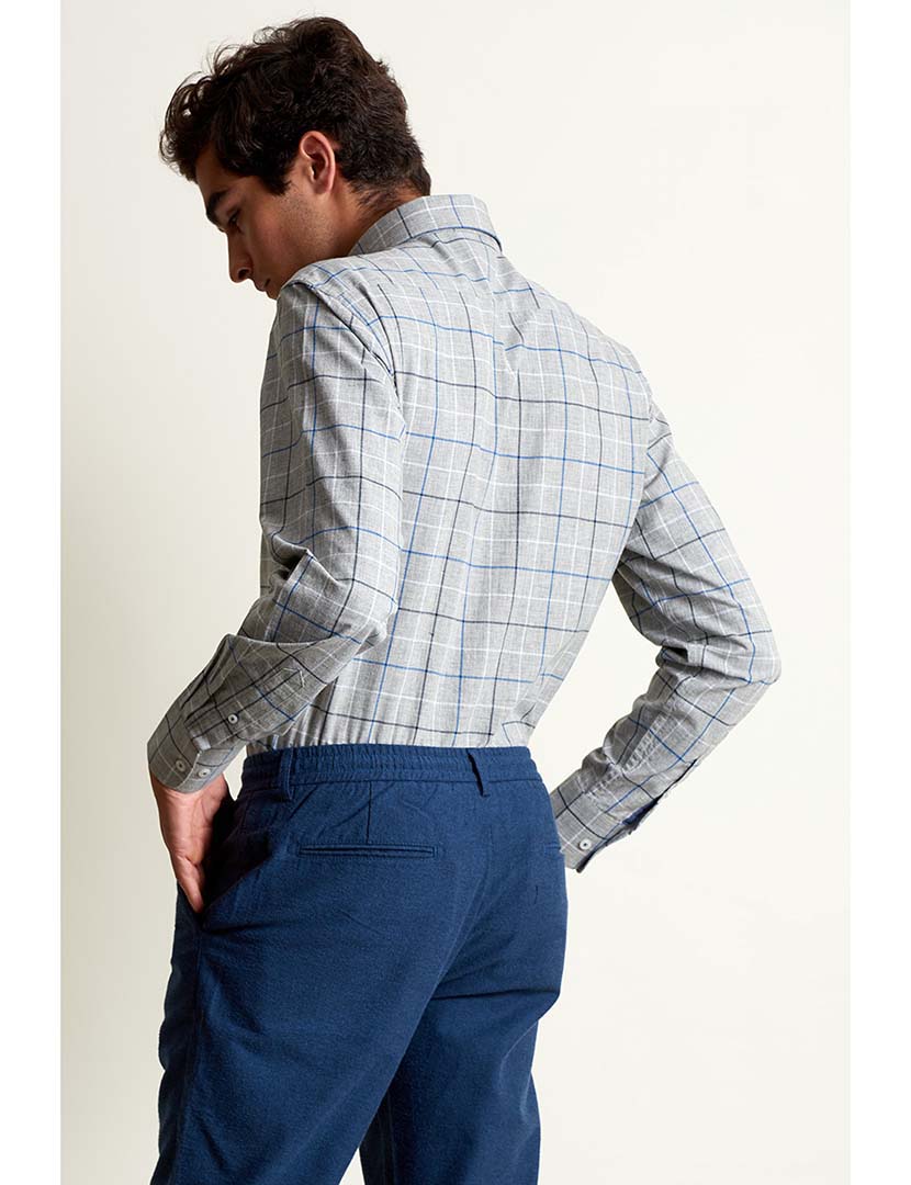 Camisa Cinzento Homem