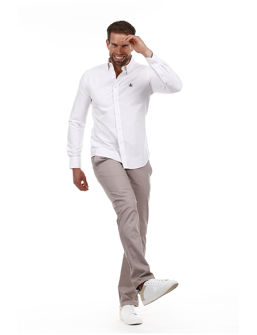 Camisa Branco Homem