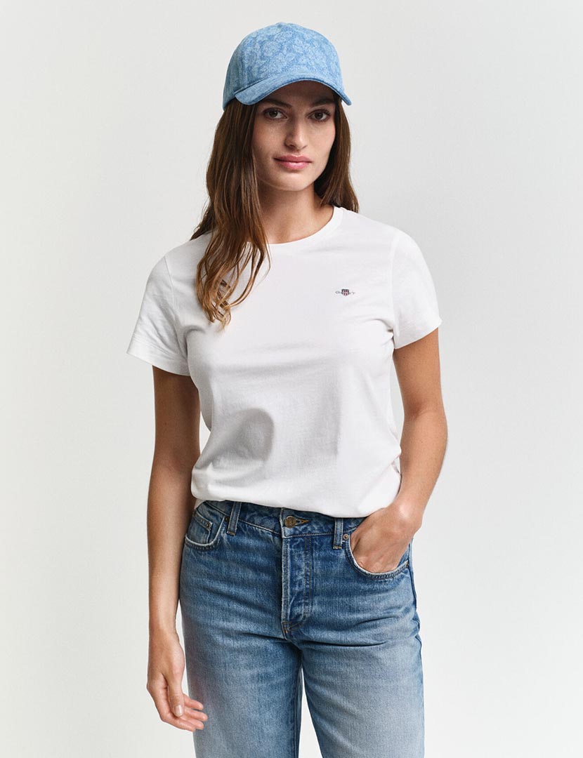 T-Shirt Emb Original Shield Branco