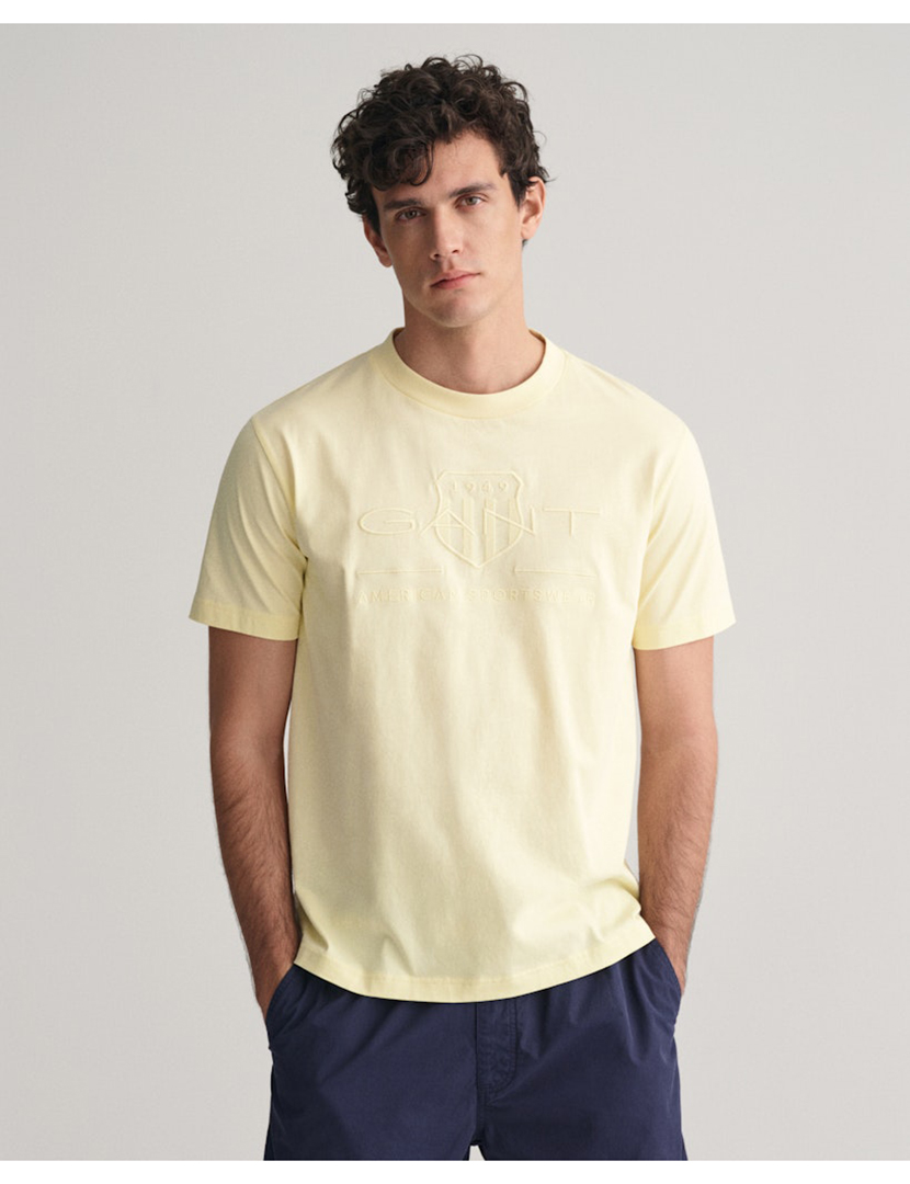 T-Shirt Tonal Archive Shield Amarelo