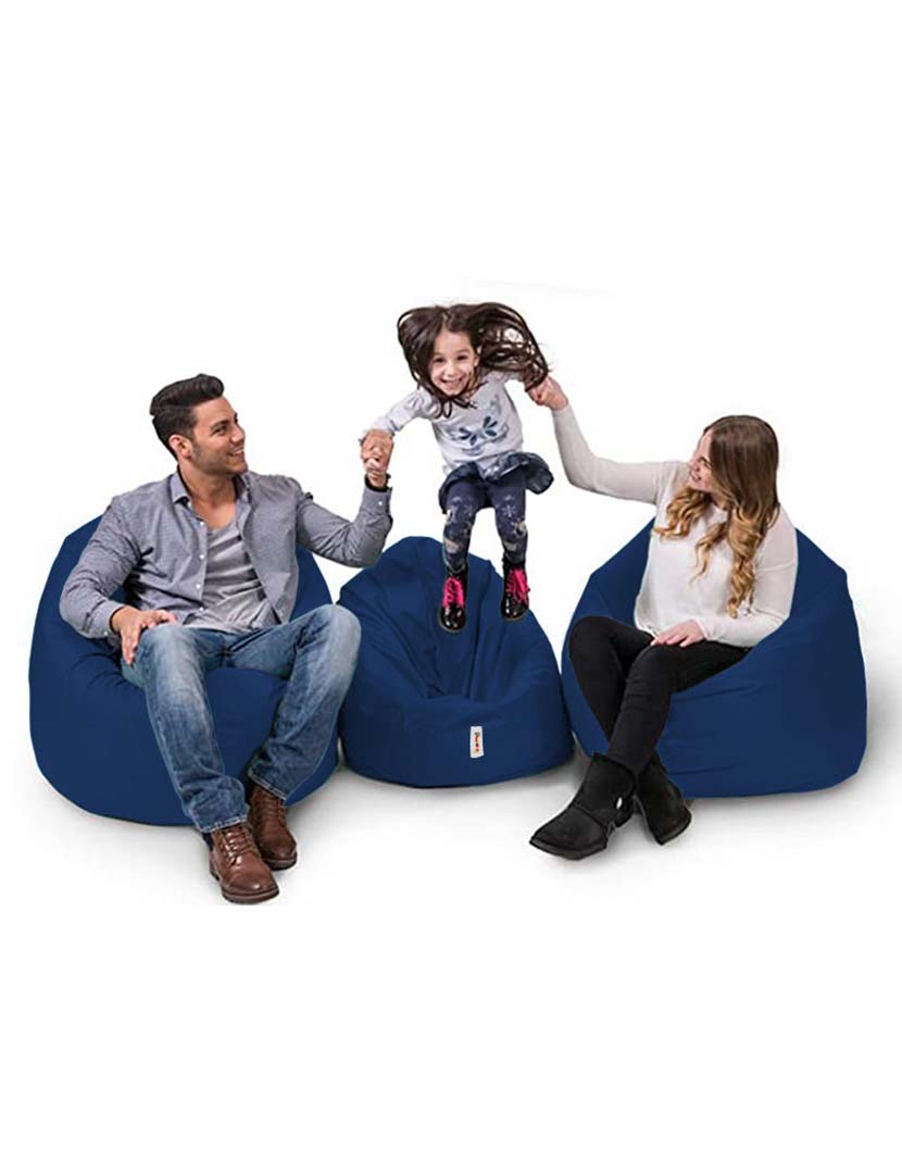 Pufe Almofada Iyzi 100 Azul Escuro