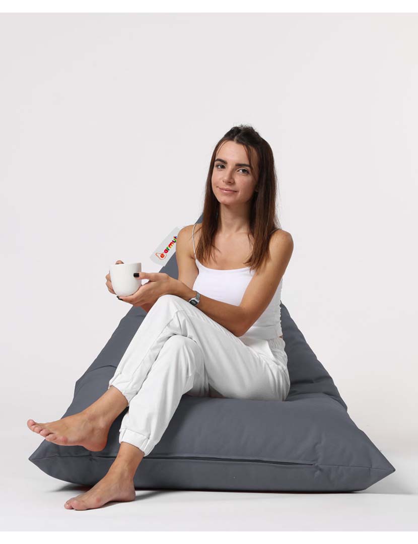 Pufe Pirâmide Grande Cama Fume