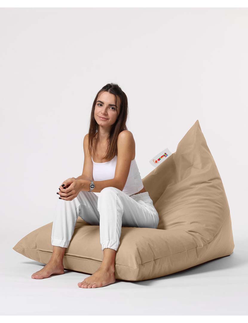 Pufe Pirâmide Grande Cama Mink