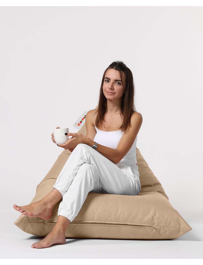 Pufe Pirâmide Grande Cama Mink