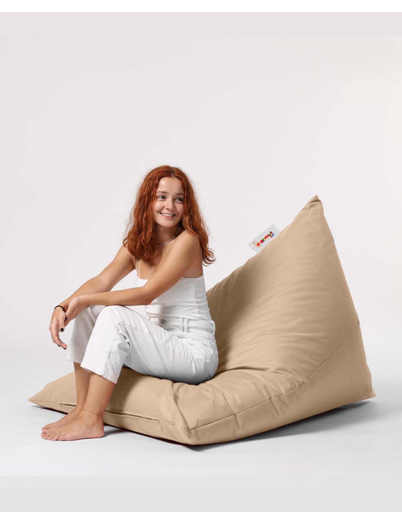 Pufe Pirâmide Grande Cama Mink